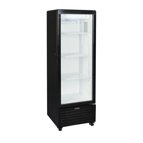 Rowa 10 CFT Showcase Refrigerator Ventilated Cooling, LED Light – Black (RW279SCBU)