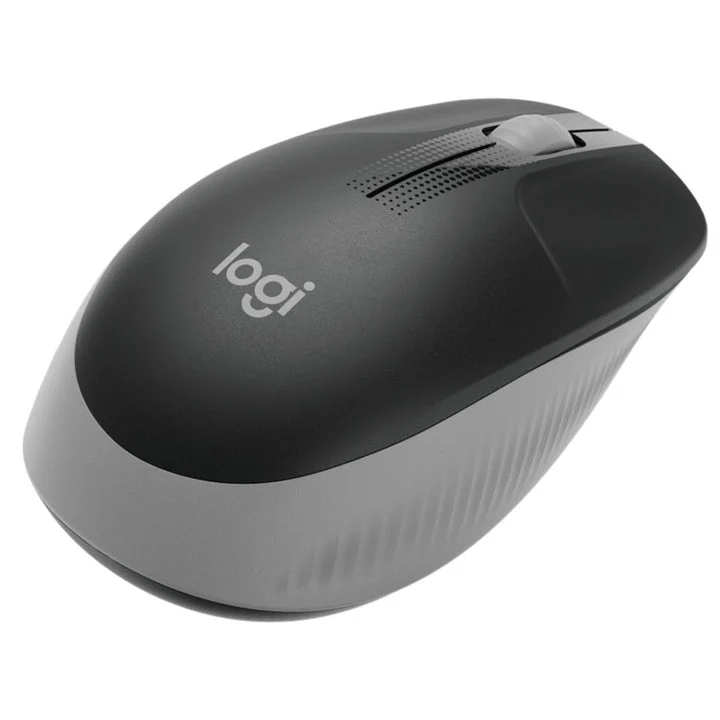 Logitech M190 Full-Size Wireless Optical Mouse – Mid Grey