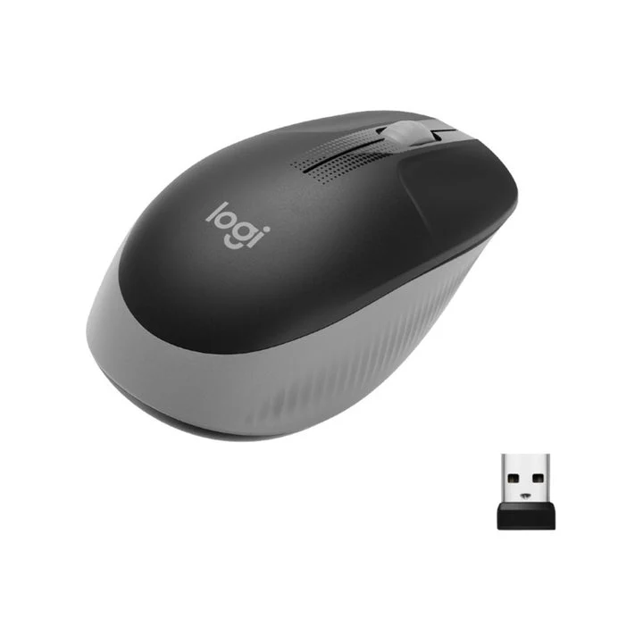 Logitech M190 Full-Size Wireless Optical Mouse – Mid Grey