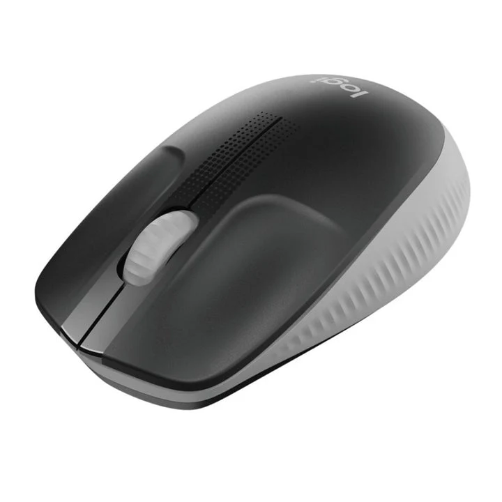 Logitech M190 Full-Size Wireless Optical Mouse – Mid Grey