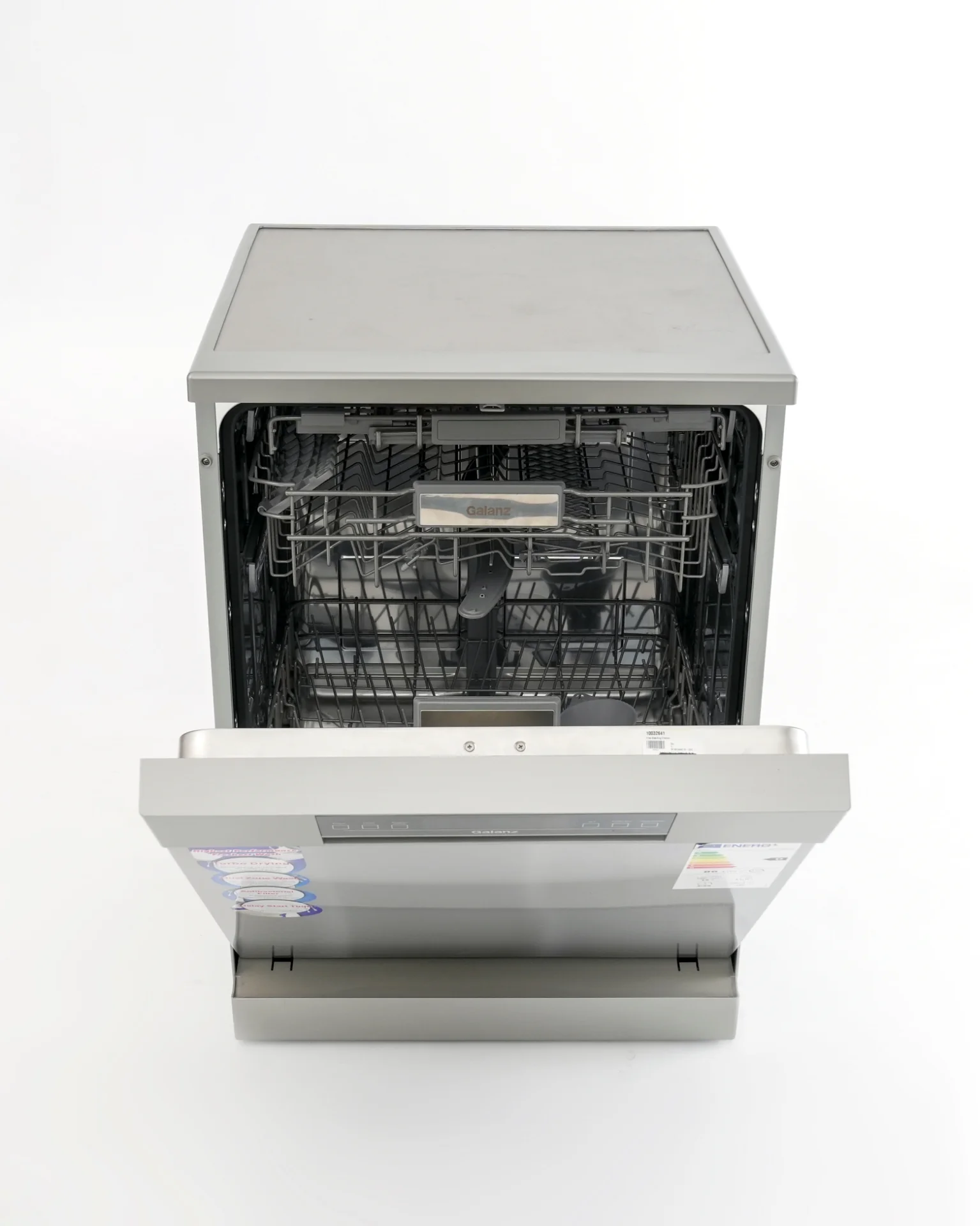 Galanz Dishwasher 15 Place Settings, 6 Programs, 3 Baskets – Silver (W15D3A401M-CE0)