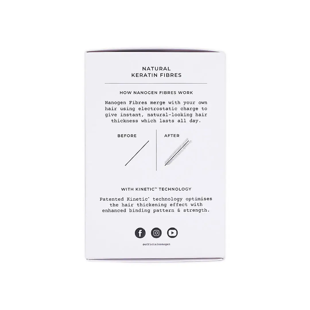 Nanogen Keratin Hair Fibres, 15g - Dark Brown