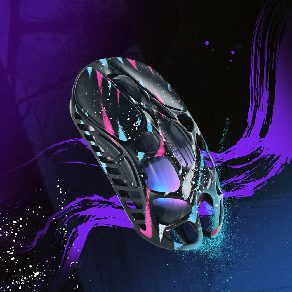 GravaStar Mercury X Pro Wireless Gaming Mouse with 8K Dongle Special Edition - Neon Graffiti