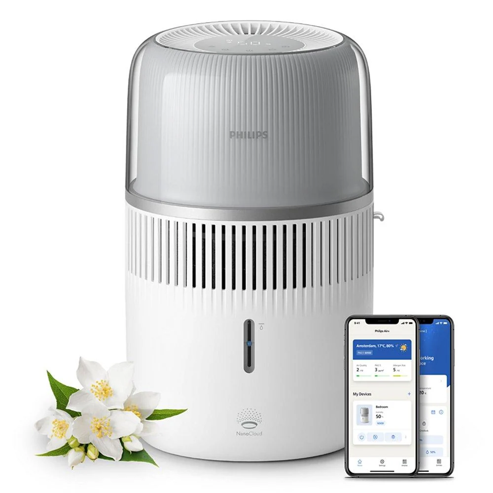 Philips 5000 Series Air Humidifier 4.5L, HU5710/00 – White/Silver