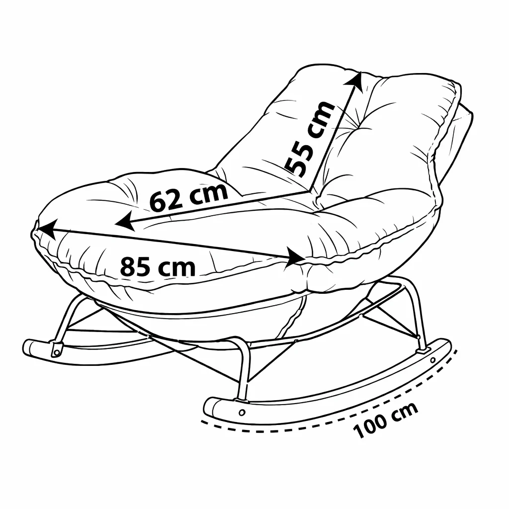SOMA Nest Rocker Chair – Beige Brown 3767 A