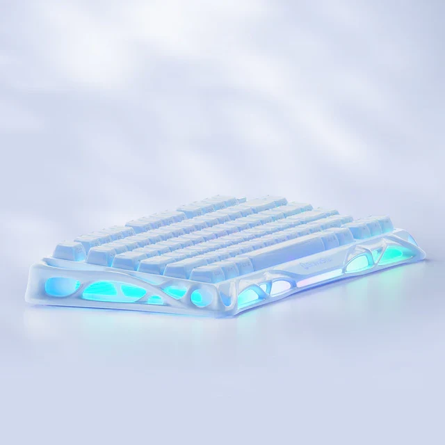 GravaStar Mercury K1 75% Wireless Mechanical Gaming Keyboard_Special Edition - Ice Blue