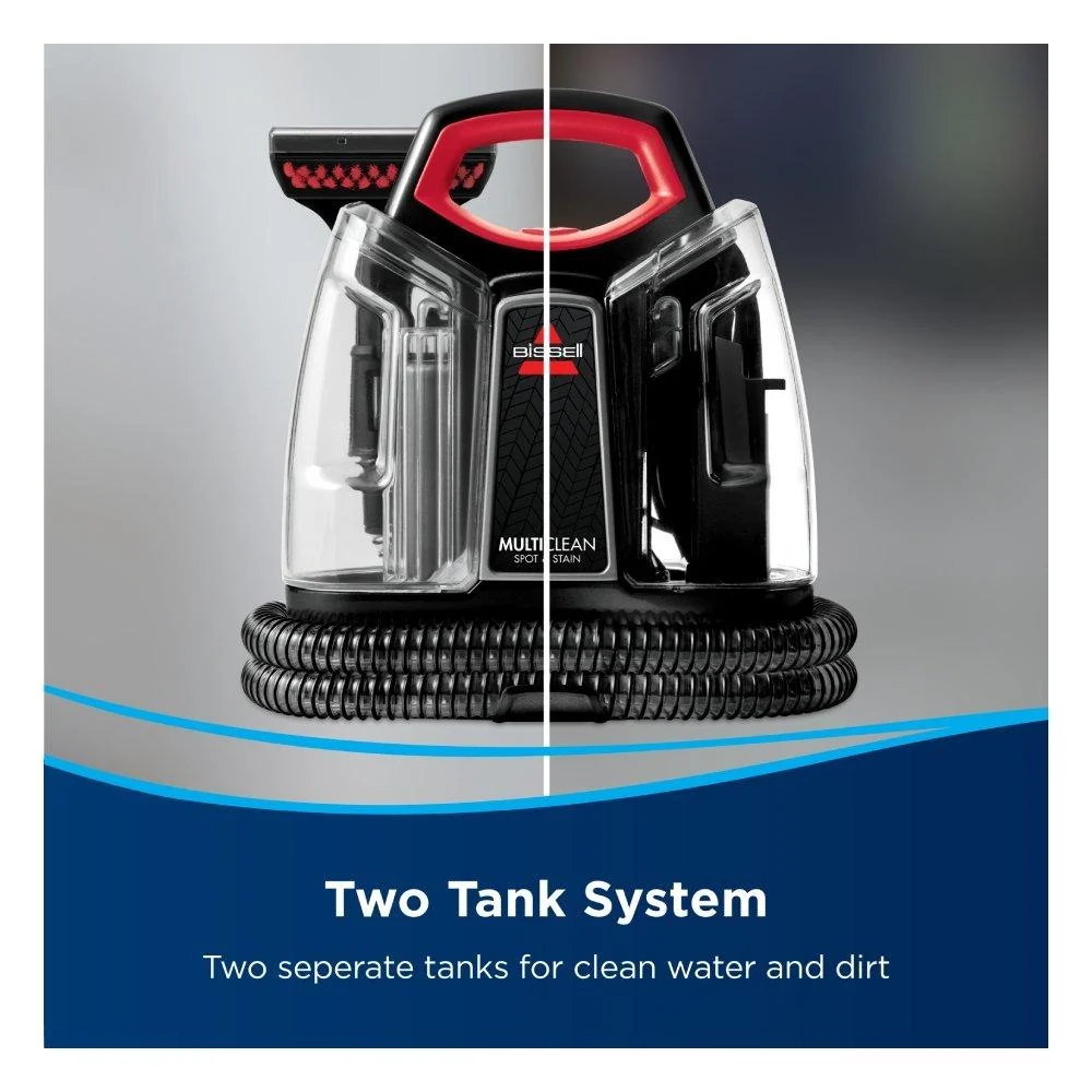Bissell MultiClean Spot & Stain Portable Carpet Cleaner with HeatWave Technology, 330W, 1.1L – Black (4720E)