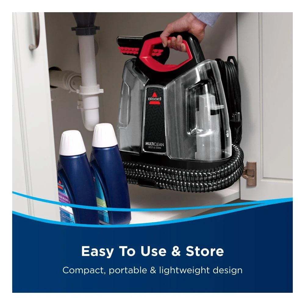 Bissell MultiClean Spot & Stain Portable Carpet Cleaner with HeatWave Technology, 330W, 1.1L – Black (4720E)