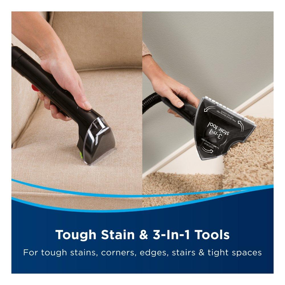Bissell ProHeat 2X Revolution CleanShot Carpet Cleaner, 800W, 3.7L – Black (2066E)