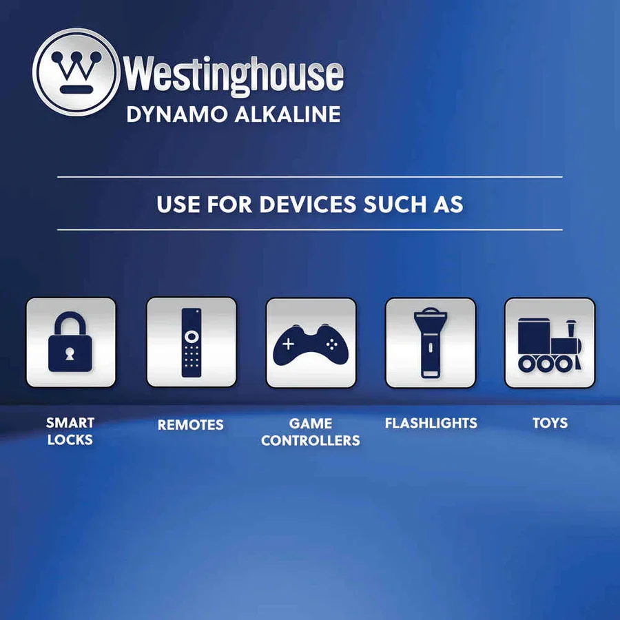 Westinghouse AAA Dynamo Alkaline 1.5V Battery 4PCS