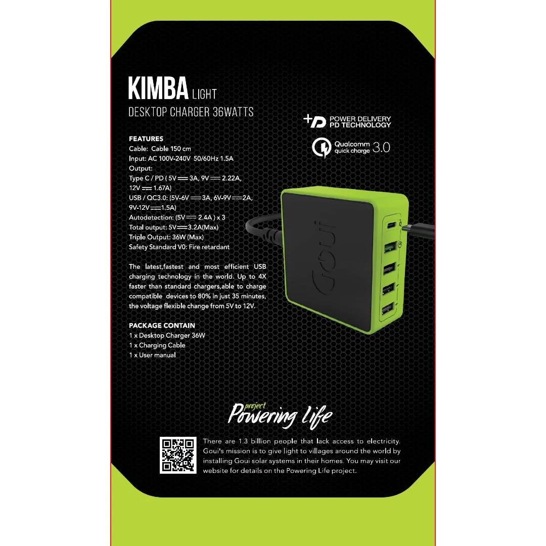 Goui KIMBA Lite Charger 5 ports - 36W