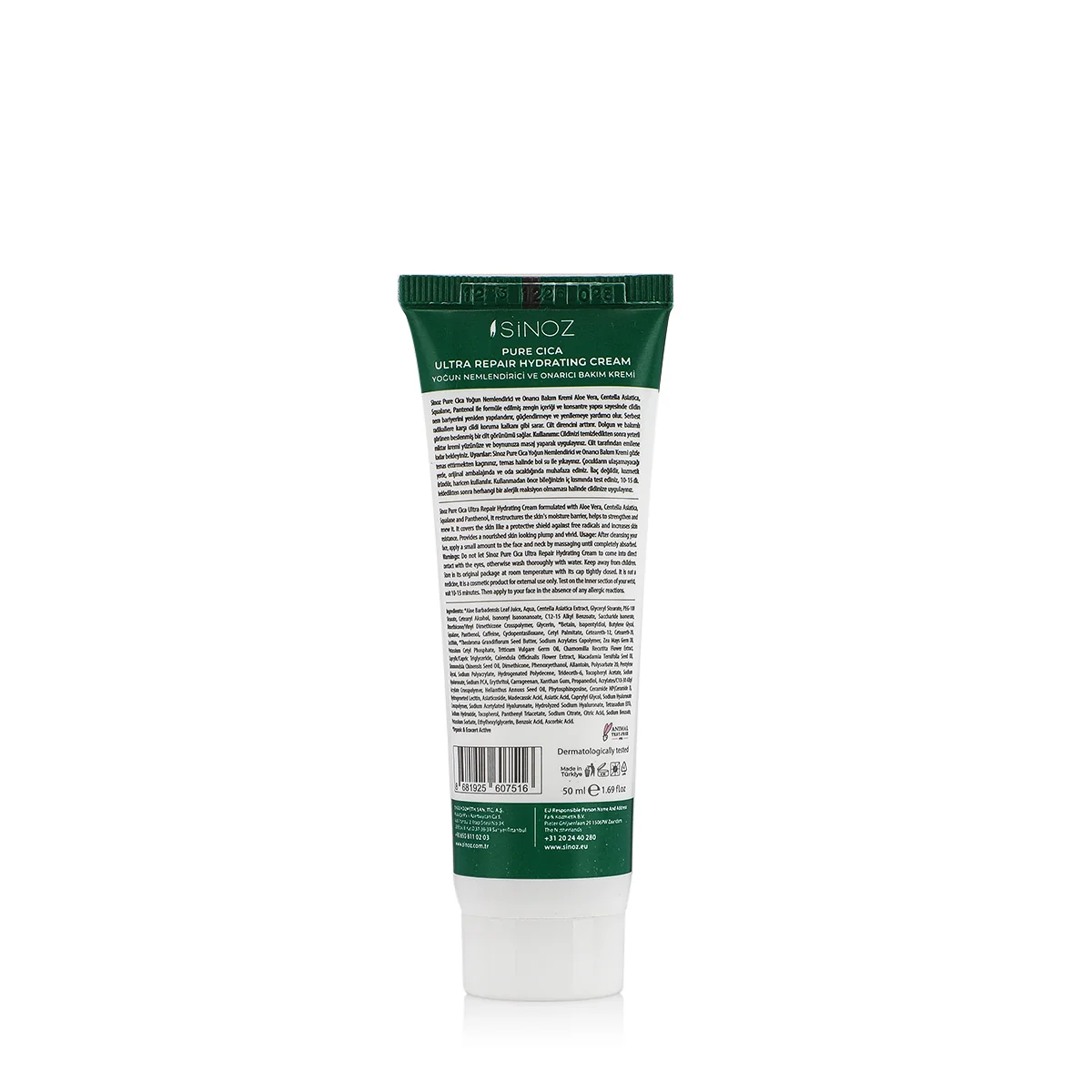 Sinoz, Pure Cica Ultra Repair Hydrating Cream - 50ml