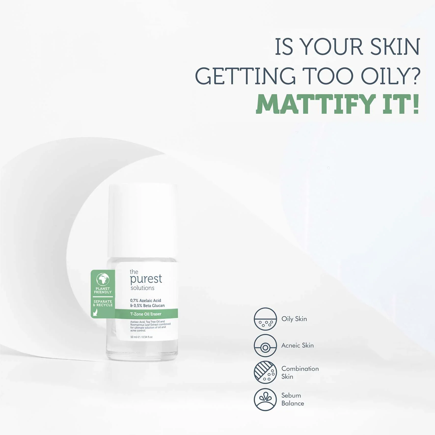 The Purest Solutions T-Zone Oil Eraser - 10ml