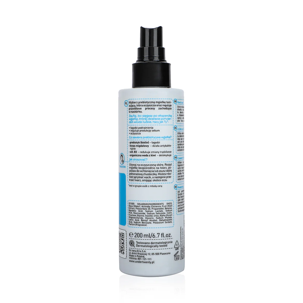 Under Twenty, Prebiotic Toning Mist - 200ml