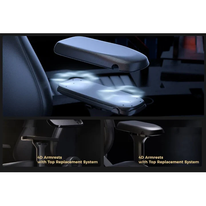 DXRacer Martian Series Electric Adjustable Backrest Large Gaming Chair - Black