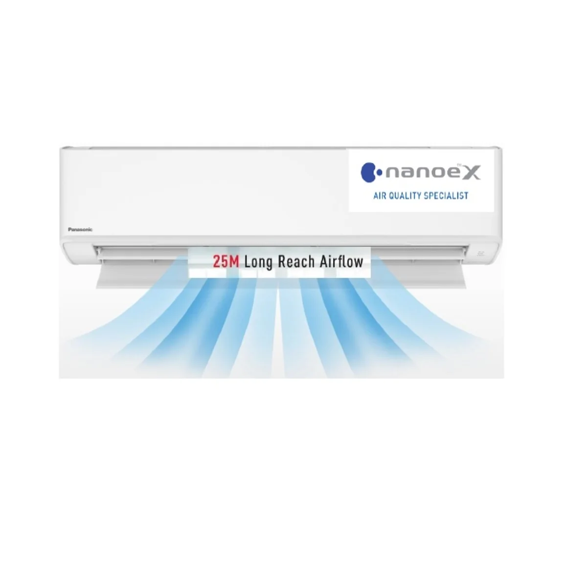 Panasonic, High-End Basic Split Air Conditioner, 2.5 Ton, 28,200 BTU, Cool Only, R32, 55°C Ambient