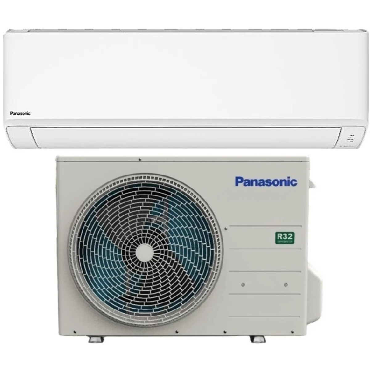 Panasonic, High-End Basic Split Air Conditioner, 1.5 Ton, 18,300 BTU, Cool Only, R32, 55°C Ambient