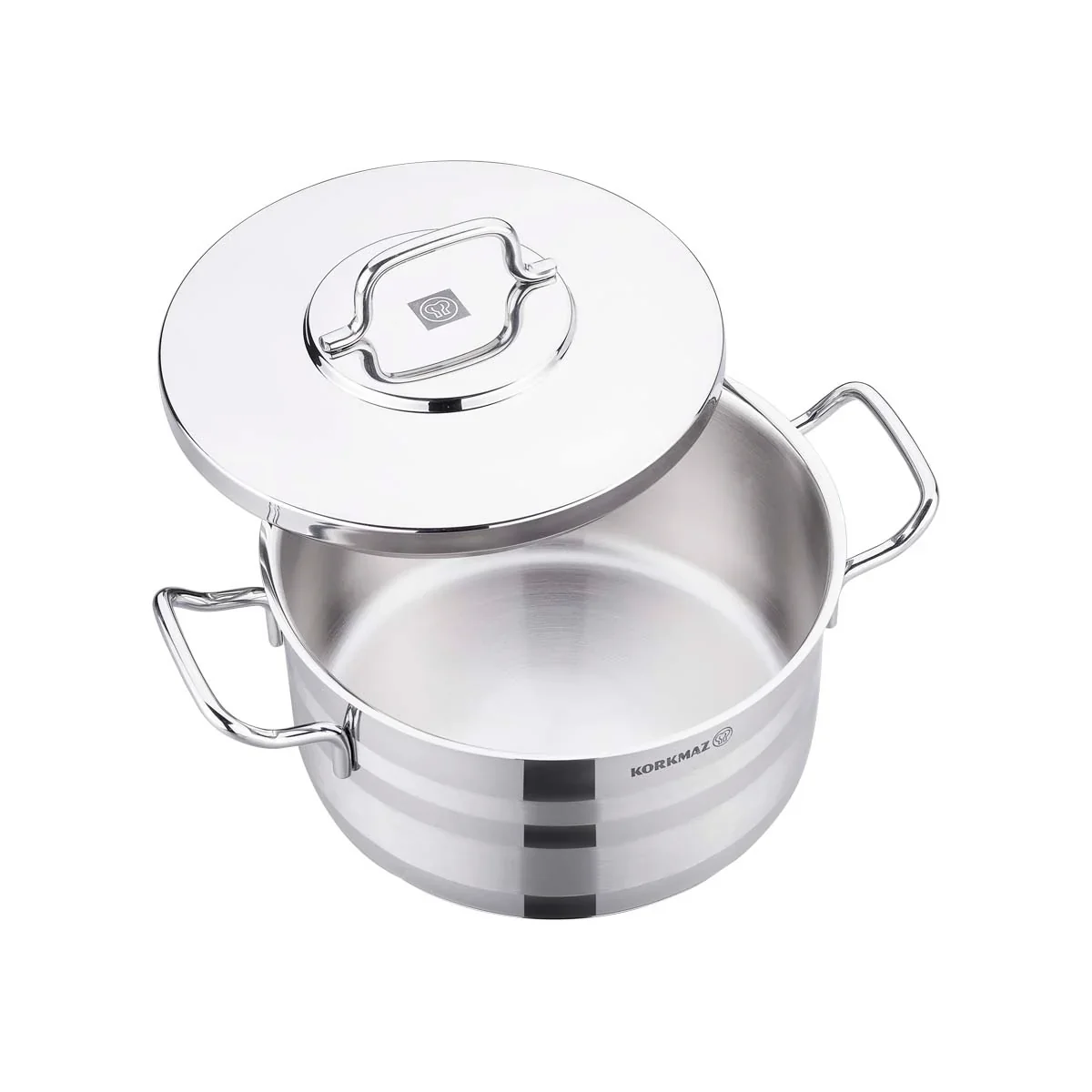 Korkmaz Astra2 A2028 Stainless Steel Casserole – 30x18 cm | 12.5L | Induction-Compatible, Professional-Grade Mirror Finish2