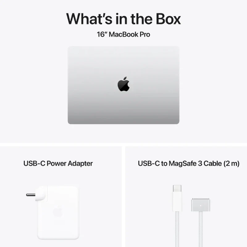Apple MacBook Pro - 16.2" / M4 Pro / 14-Core CPU / 20-Core GPU / 24GB RAM / 512GB SSD / Silver / 1YW