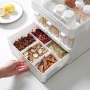 KKF, Multifunctional Kitchen Spice Organizer Rack with Dustproof Lid & Condiment Containers
