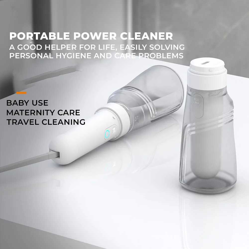 KKF, Portable Electric Travel Bidet 400ml with 3 Spray Modes, USB-C Charging & 800mAh Rechargeable Battery
