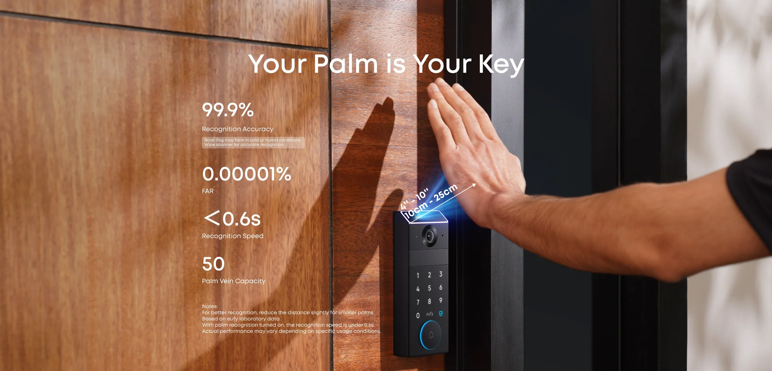 Eufy FamiLock S3 Max, 2K HDR Palm Vein Smart Lock