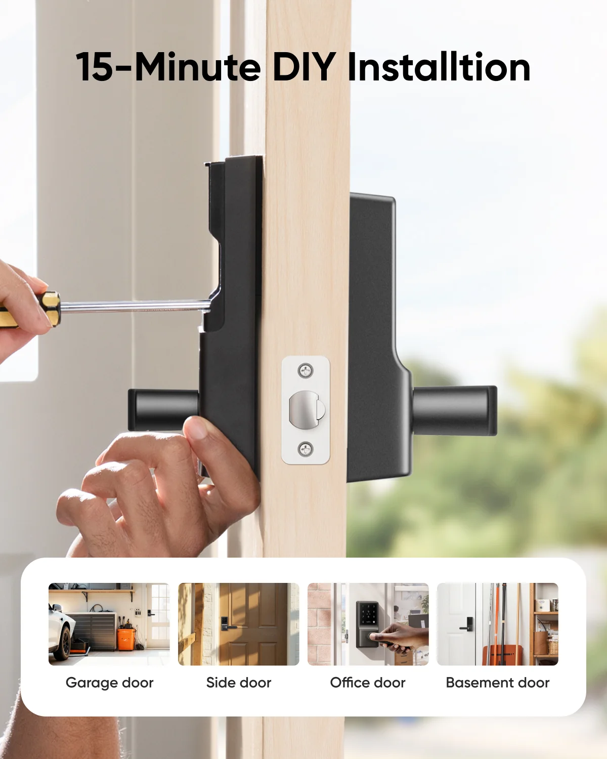 Eufy Smart Lock C33 – Fingerprint Door Lock with Wi-Fi Remote Access