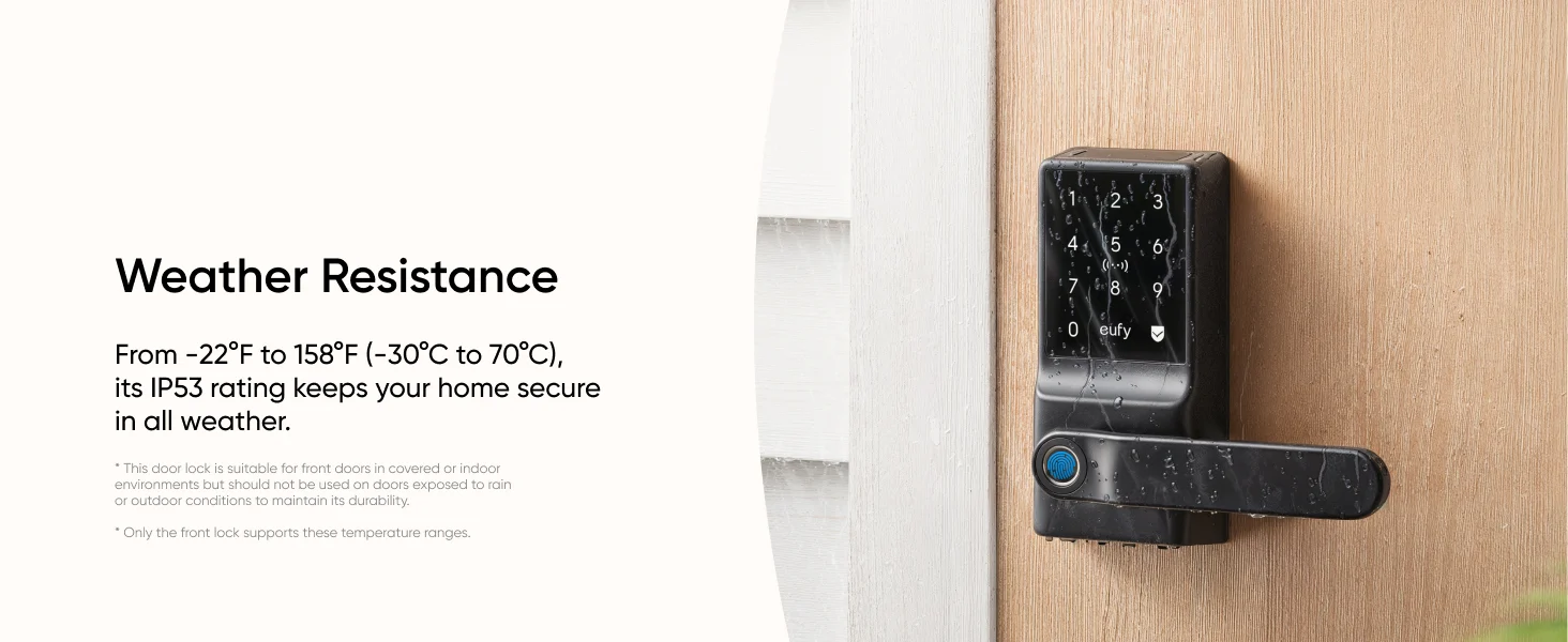 Eufy Smart Lock C33 – Fingerprint Door Lock with Wi-Fi Remote Access