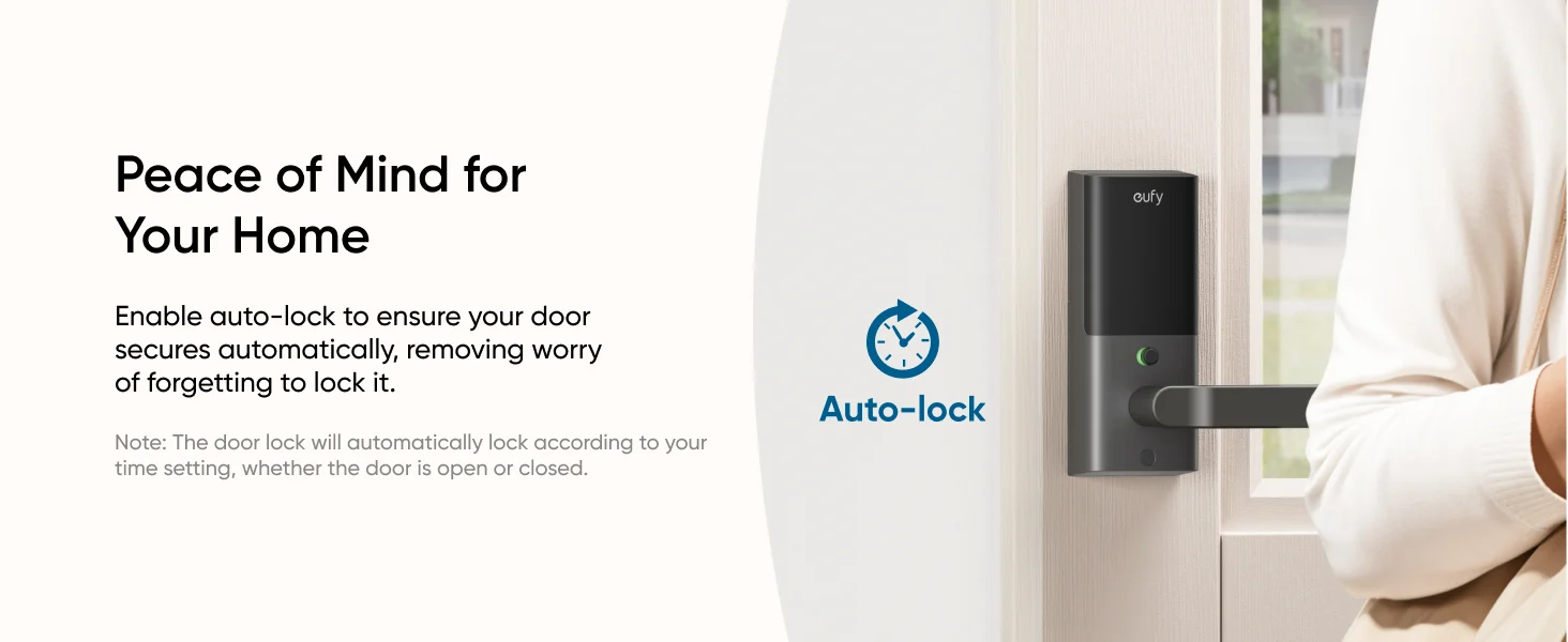 Eufy Smart Lock C33 – Fingerprint Door Lock with Wi-Fi Remote Access