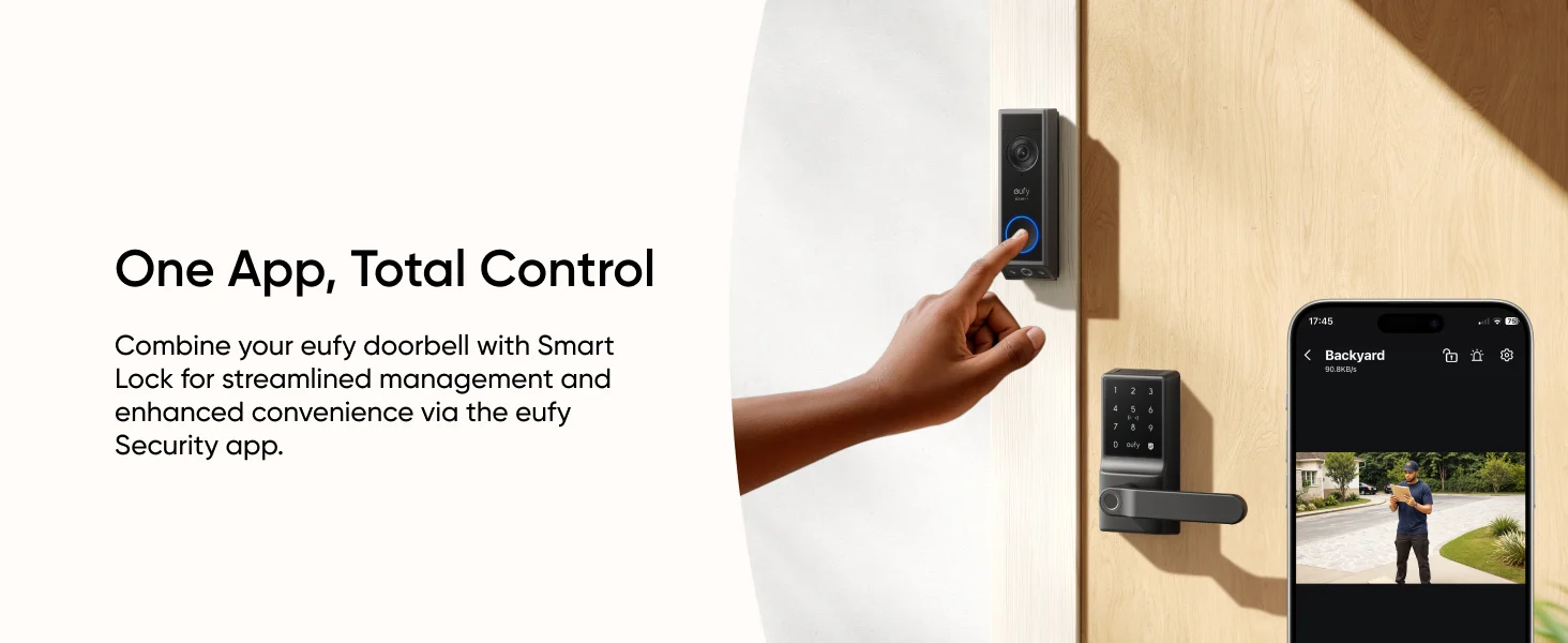 Eufy Smart Lock C33 – Fingerprint Door Lock with Wi-Fi Remote Access