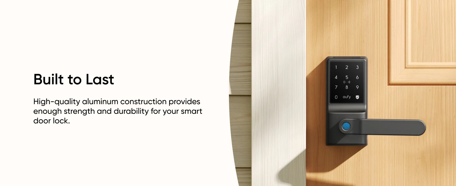 Eufy Smart Lock C33 – Fingerprint Door Lock with Wi-Fi Remote Access