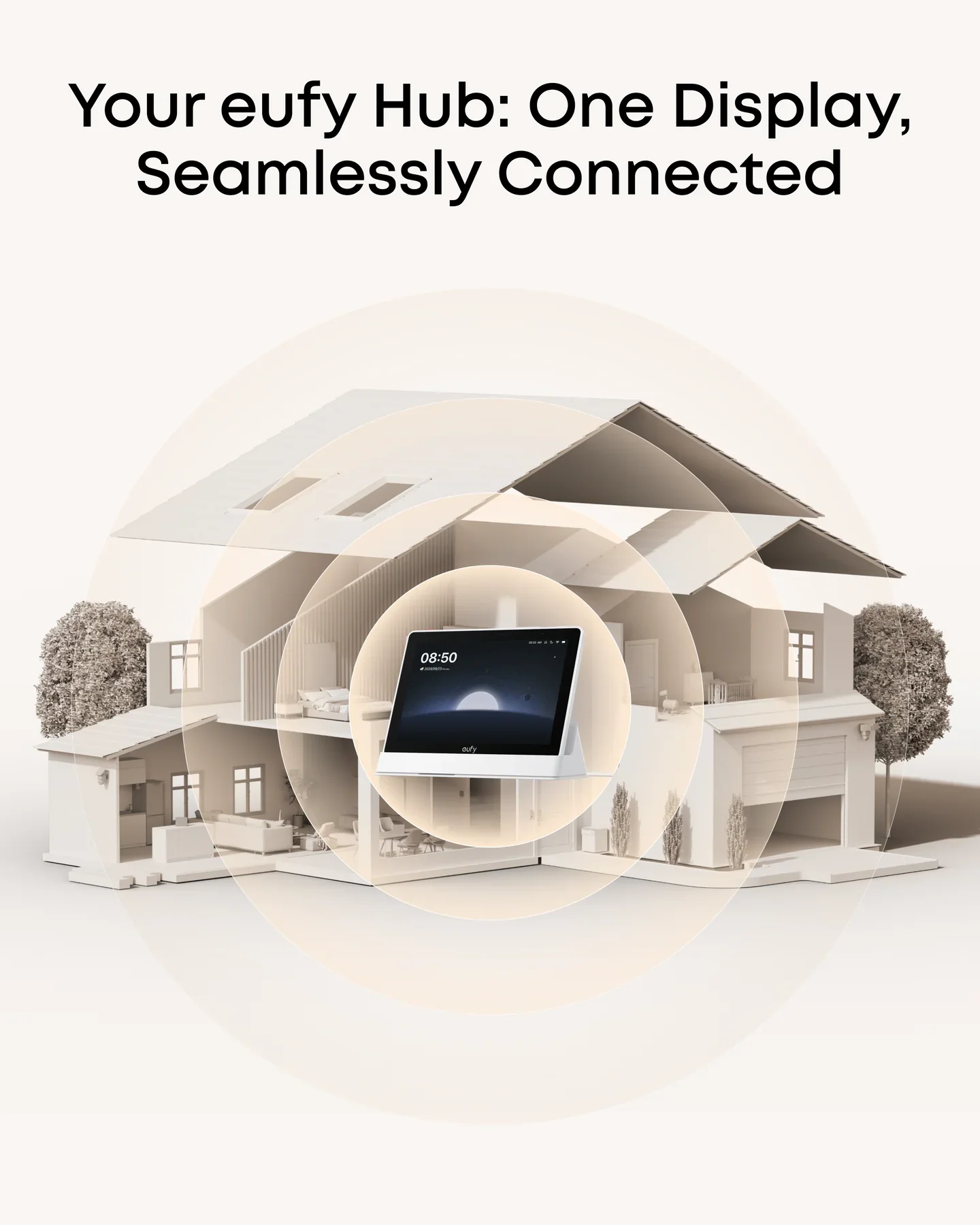 Eufy Smart Display E10 – 8" Touchscreen Security Monitor, Multi-Camera View, Local Playback