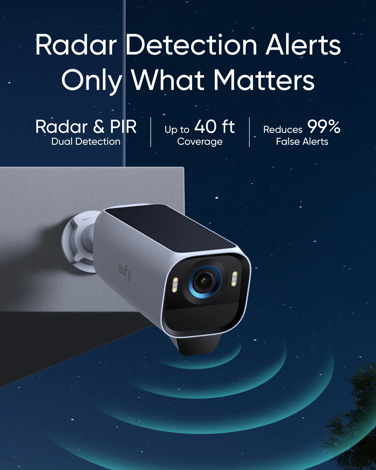 EufyCam S3 Pro 2-Cam Kit – 4K, Radar + PIR Detection, Solar Powered