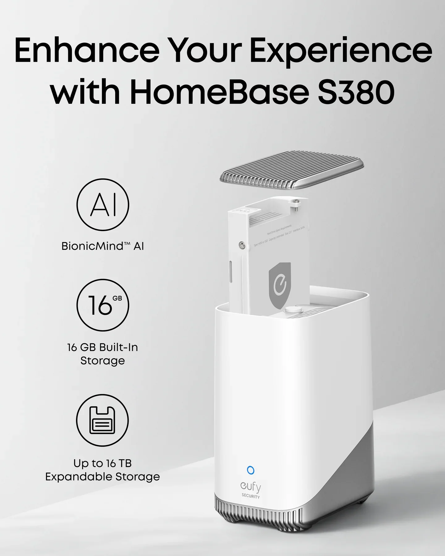 Eufy Cam E40, 2-Cam Kit with HomeBase S380 & Solar Panel – 2K QHD, BionicMind AI, 16GB Built-In Storage