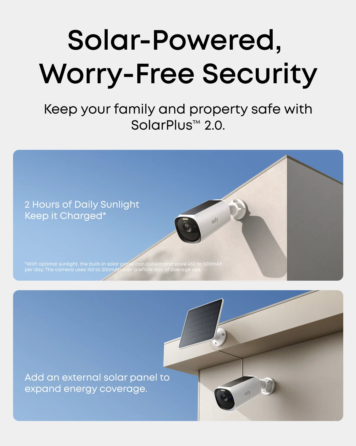 Eufy Cam E40, 2-Cam Kit with HomeBase S380 & Solar Panel – 2K QHD, BionicMind AI, 16GB Built-In Storage