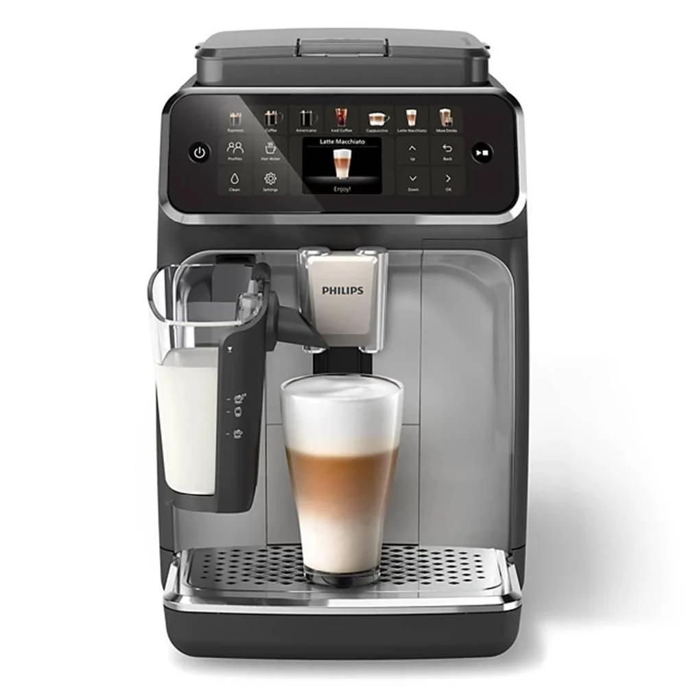 Philips Espresso Coffee Maker EP4446/70 – 1500W, 1.8L, LatteGo, 12 Drinks