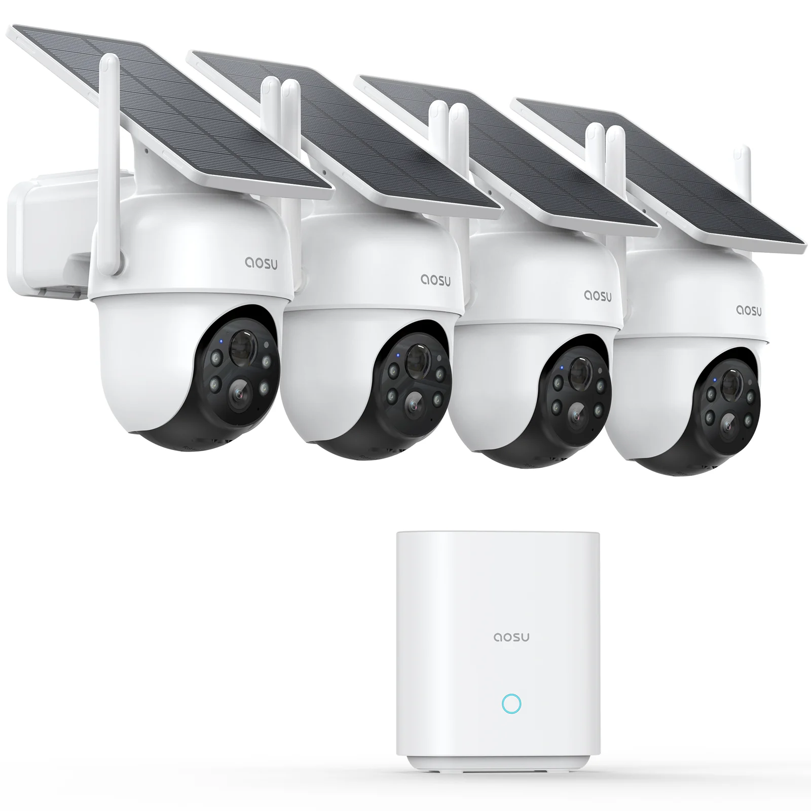 Aosu SolarCam D1 Classic Kit - 4 Solar Security Cameras 3MP