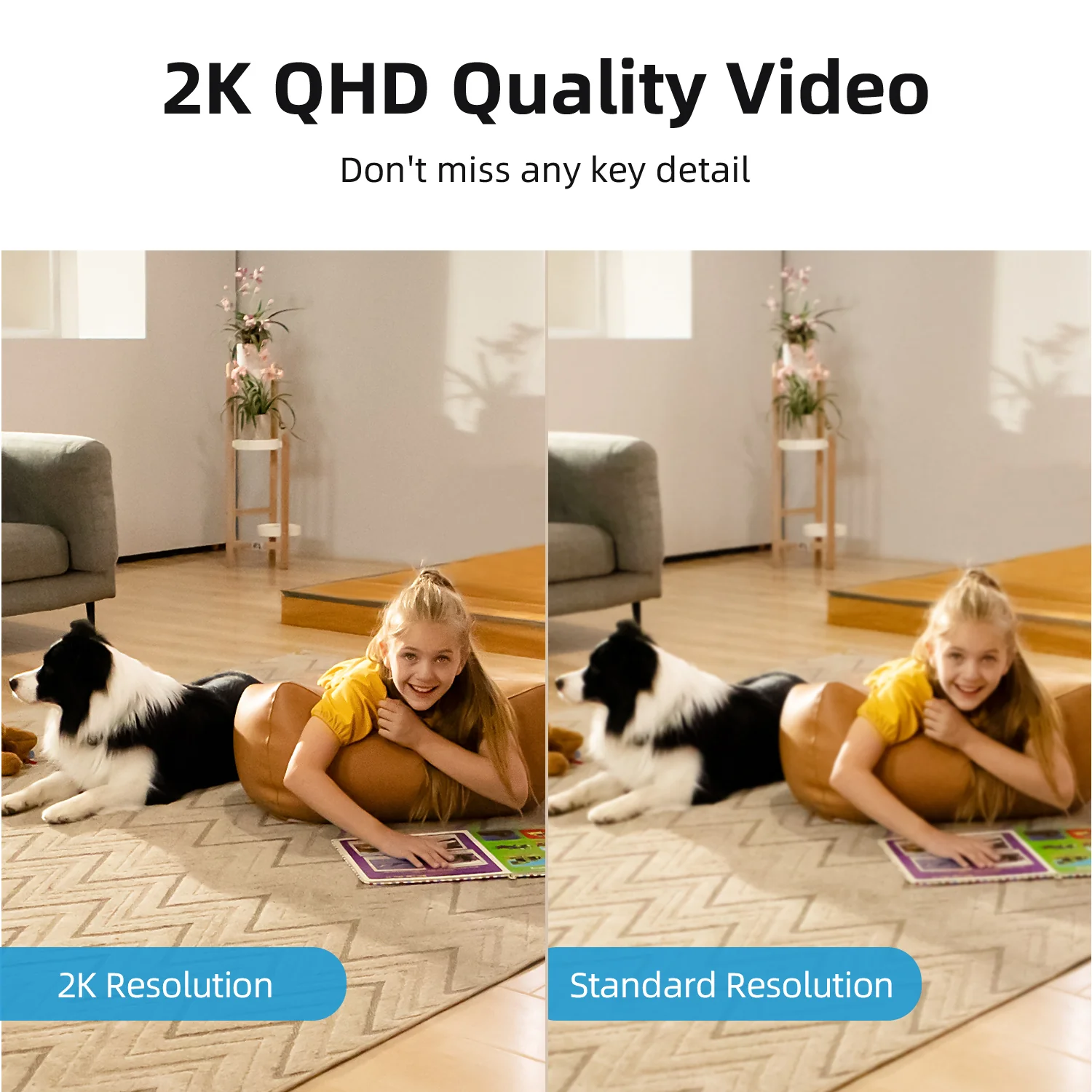 Aosu IndoorCam P1 Pro C2P - 4MP HD AI Dual-Band Wi-Fi Smart Camera