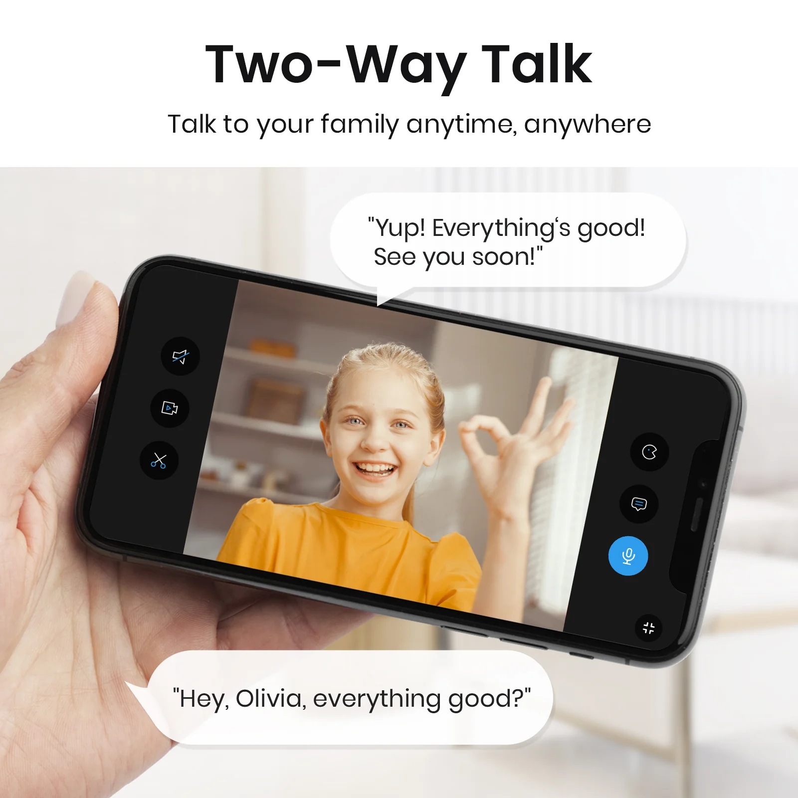 Aosu IndoorCam P1 Pro C2P - 4MP HD AI Dual-Band Wi-Fi Smart Camera