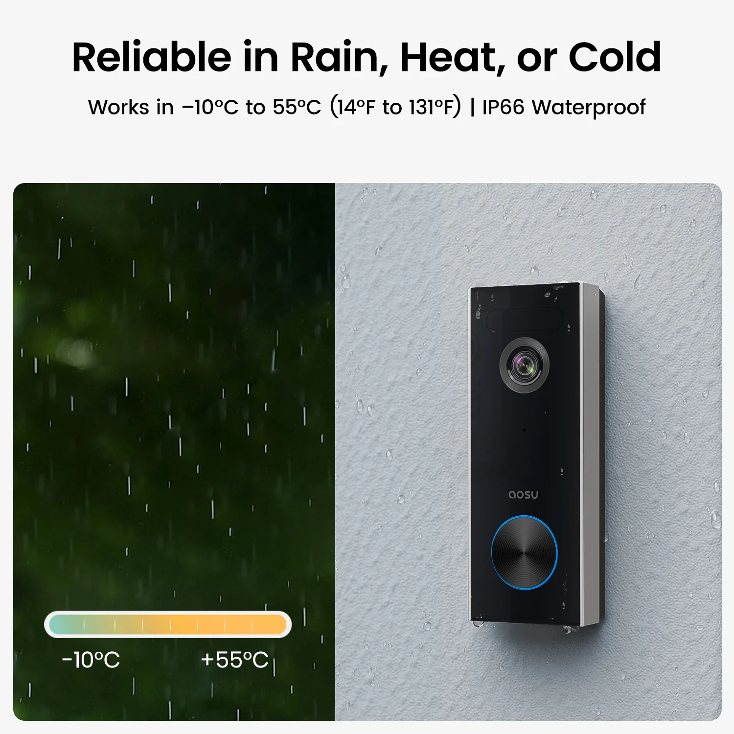 Aosu V8P Video Doorbell Pro 3MP HD AI Detection