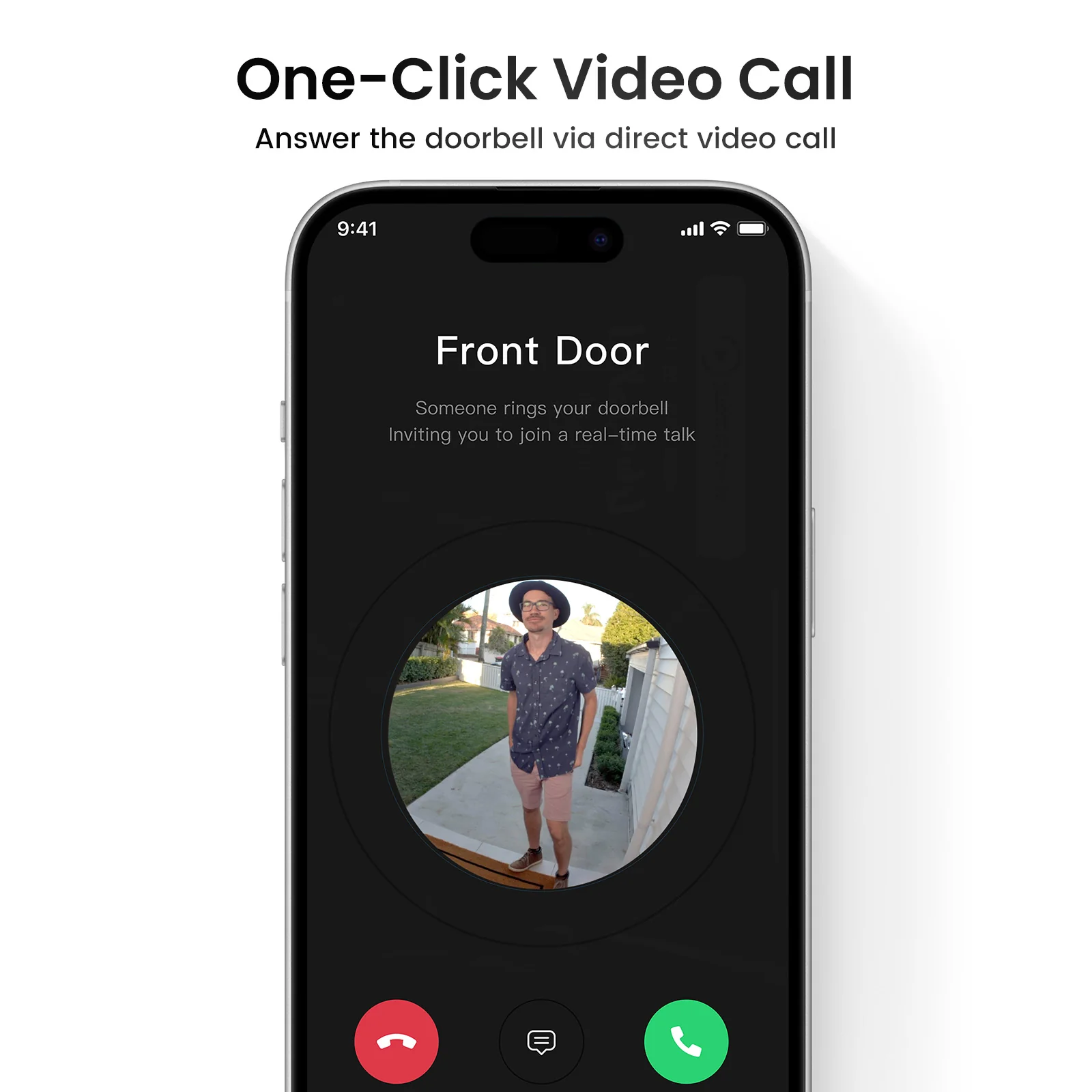 Aosu V8E, Video Doorbell SE – 3MP HD, 170° Wide View, AI Detection, Battery Powered