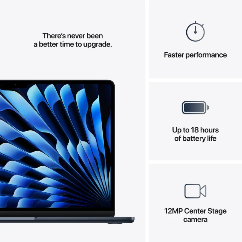Apple MacBook Air 13.6" M4 10-core CPU, 10-core GPU 16‑core Neural Engine 24GB RAM 512GB SSD - MIDNIGHT