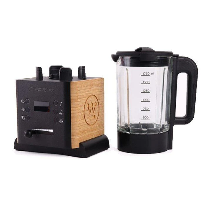 Westinghouse Bamboo Blender with 1.75L Glass Jar & Preset Programs (1000W)