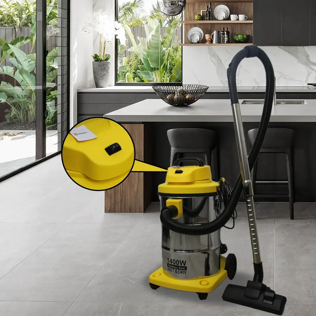 Sayona, 2-in-1 Wet and Dry Drum Vacuum Cleaner, 1400W, 21L Tank (SVC-2362)