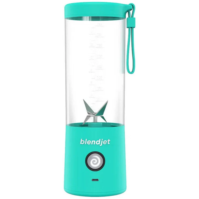 Blendjet V2 Portable Blender 16oz, Smoothie Maker, Fruit Blender, BPA-Free, 475ml, 200W, Sports Bottle, USB-C Rechargeable- Mint