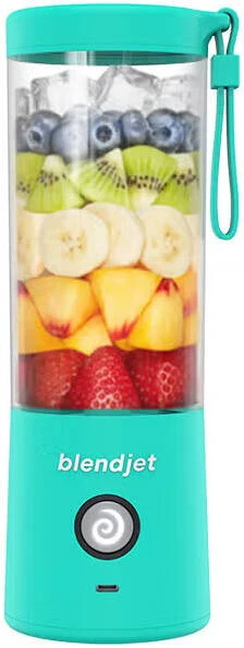 Blendjet V2 Portable Blender 16oz, Smoothie Maker, Fruit Blender, BPA-Free, 475ml, 200W, Sports Bottle, USB-C Rechargeable- Mint