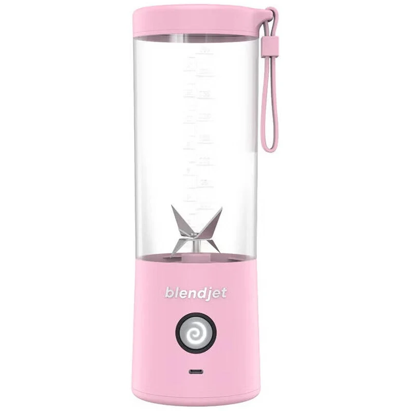 Blendjet V2 Portable Blender 16oz, Smoothie Maker, Fruit Blender, BPA-Free, 475ml, 200W, Sports Bottle, USB-C Rechargeable - Blush