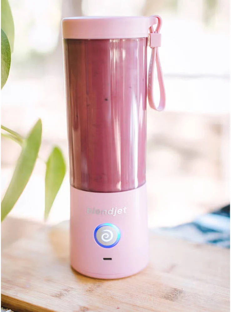 Blendjet V2 Portable Blender 16oz, Smoothie Maker, Fruit Blender, BPA-Free, 475ml, 200W, Sports Bottle, USB-C Rechargeable - Blush