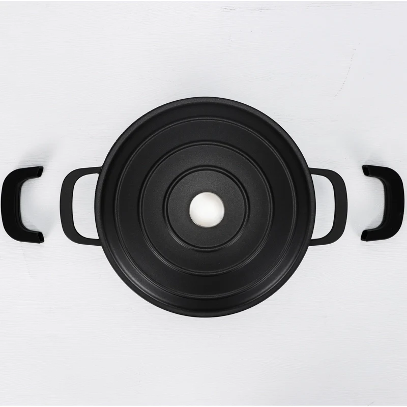Pre-Order Daewoo AS Series Granite Cooking Set of 11 Pcs (32,28,24 cm Pot, 26 cm Pan, 20 cm Casserole) with 8 Pcs Silicone Pot Handle and Free Food Warmer 6 L