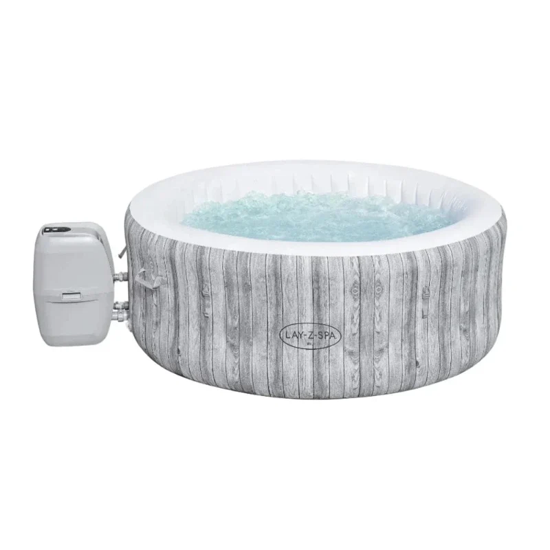 [60085] Bestway 1.80M X 66CM Fiji Airjet 4 White Wood (One durable liner, one heater(220-240V), one filter, ChemConnect, one inflatable cover, airjet system)
